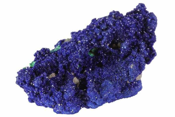 Sparkling Azurite and Malachite Crystal Cluster - Morocco #73412